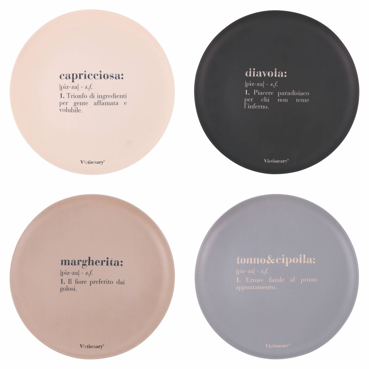 Victionary pizzaborden Ø 33 cm, set van 4