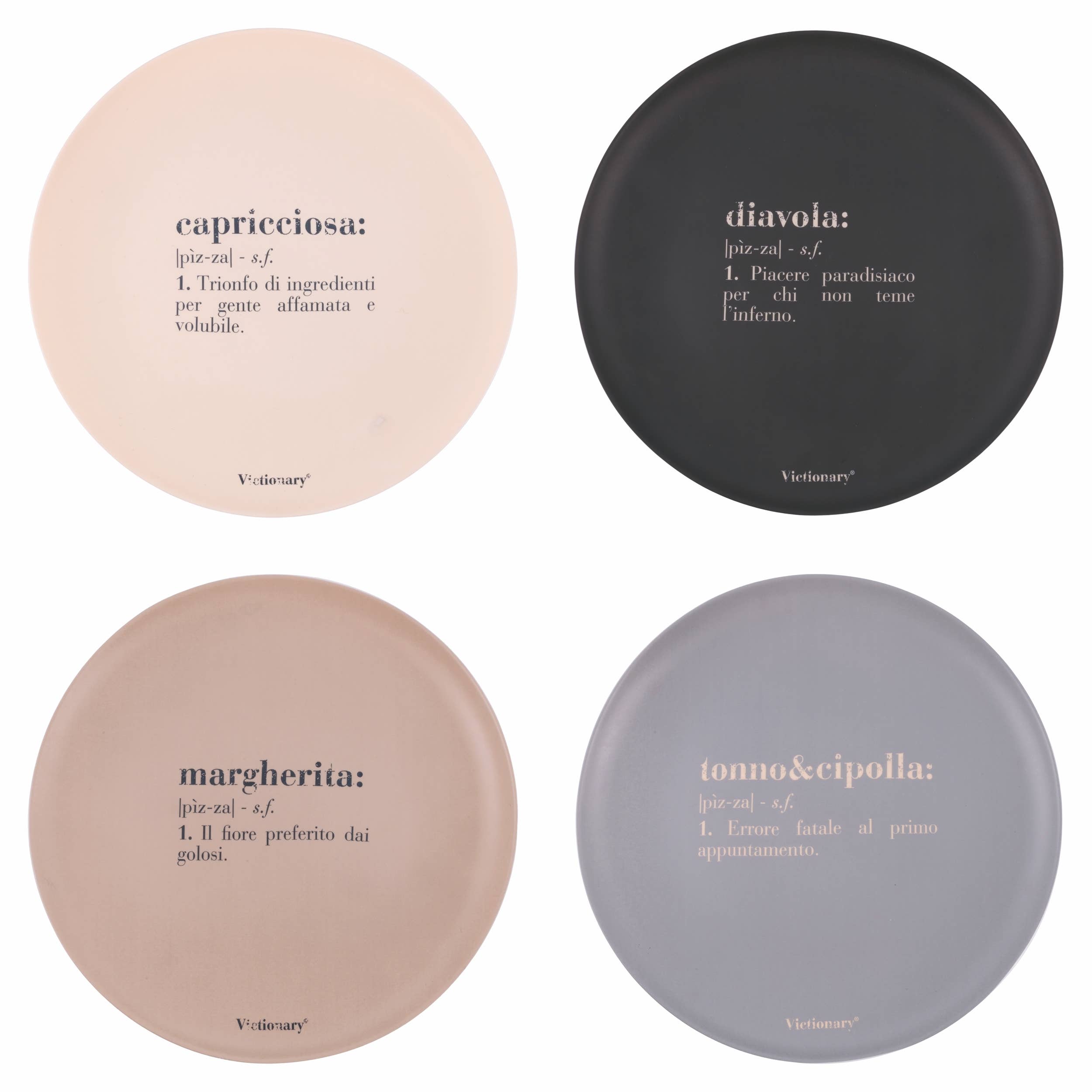 Victionary pizzaborden Ø 33 cm, set van 4