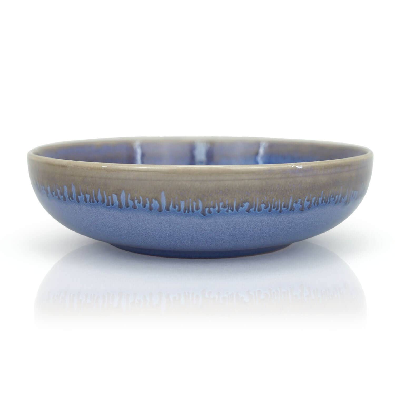 Steengoed soepbord, 20 cm, blauw