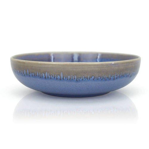 Steengoed soepbord, 20 cm, blauw