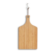 Snij- en serveerplank van bamboe met handvat: Natuur / Ca. 45 x 25 x 1,6 cm