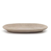 Steengoed Bord klein ovaal, 22,5 x 10,8 cm, modern grijs