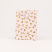 Papieren zakken Butterfly Hearts, Beige: Middelgroot (12x21cm)