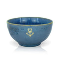 Steengoed kom 'Anchor' blauw