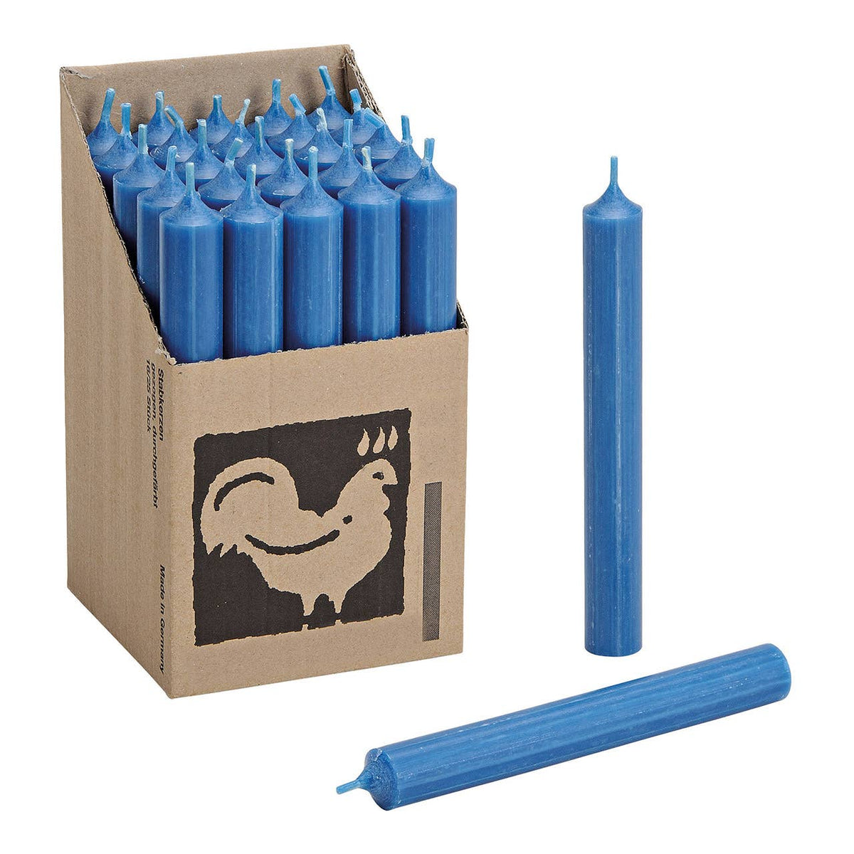 Stompkaars petrol doorgekleurd Ø 2x18 cm brandduur ca. 8 uur.