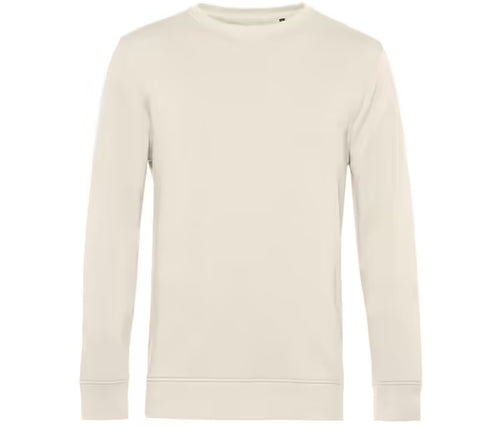 Swaetshirt met ronde hals gebroken wit